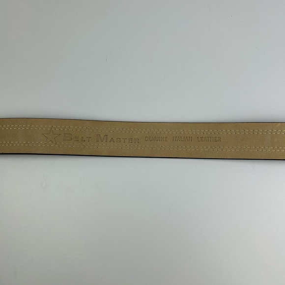 BELT‎ MASTER Men’s Genuine Italian Leather Belt Brown Size 46 - Picture 11 of 11